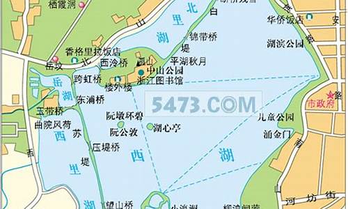 西湖景点地图_西湖景点地图高清版